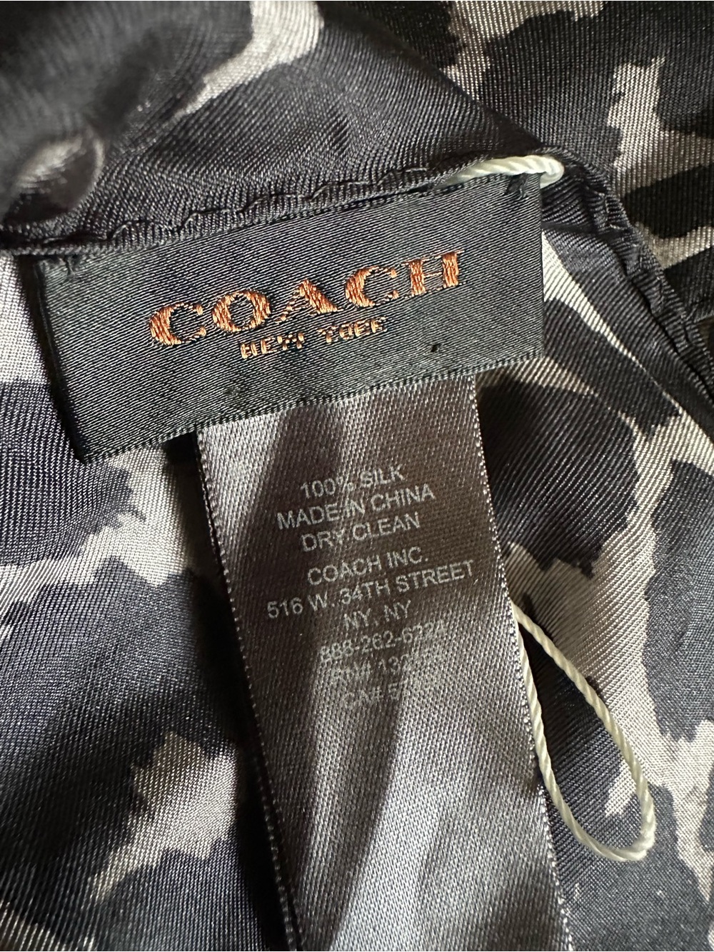 Coach Silk Scarf - Picture 5 of 6